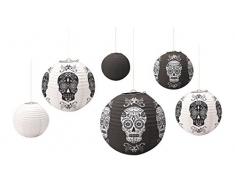 amscan- Decoration Halloween, 240987, Rouge/Noir/Gris, Taille USA