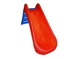 Sport1 Toboggan Pliable 3 marches en Plastique Rouge