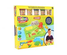 Globo - Doux Dinosaure 5 x 85 g Bocaux avec Acc. (39031), Multicolore (1)