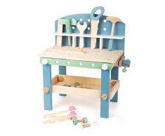 Small Foot 11376 Scanline Compact, établi pour Enfants en Bois FSC, avec Outils et Accessoires Jouets, Multicolore