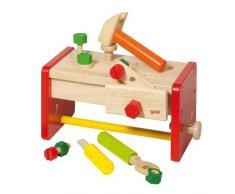 Goki - 58871 - Etabli avec boîte de rangement, 15 outils