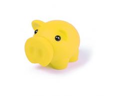 eBuyGB 1274708 - Tirelire Fantaisie en Forme de Cochon - pour pièces de Monnaie et Billets - pour Enfant - pour Faire des économies - Jaune
