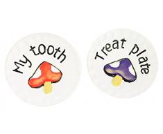 The Irish Fairy Door Company Fd554496 Fée Assiette Lot de 2