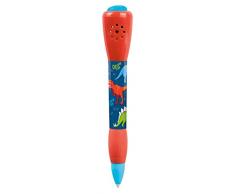 moses 40227 Stylo à Bille Dino avec Son | Stylo avec Embout T-Rex | Mine Noire, Multicolore