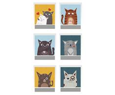 Maildor AE095O - Un sachet de gommettes Secret Stick 2 planches 10,5x16cm, Photos (12 stickers)