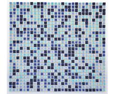 Playbox 10 x 10 mm en porcelaine mosaïque en bleu Mix (784 pièces)