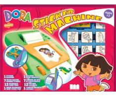 Multiprint - 8828 - Loisirs Creatif - Coffret Sticker Machine + 7 Tampons - Dora