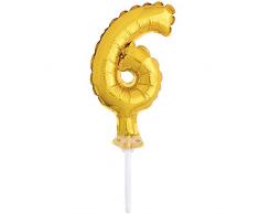 Unique Party Décoration pour gâteau 57266 doré