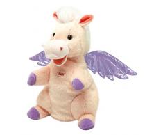 Trudi Sevi- Peluche Marionnette Pegasus, 29949, Rose, 25 cm