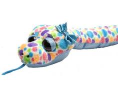 Wild Republic- Serpent Sweet and Sassy pointilée Polka Dot, Peluche, 137 cm, 16753, Multicolore