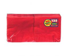 Amscan International 610013–40 33 cm Apple Plastique Rouge Big Pack de fête Serviettes de table de boisson