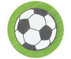 amscan 9903005 Assiette Motif Kicker Party Multicolore 23 cm