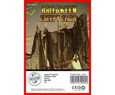 Gifts 4 All Occasions Limited Shatchi Grande nappe effrayante Halloween Noir 76 cm x 200 cm