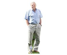 Star Cutouts CS774 David Attenborough Découpe en carton avec plateau de table Multicolore Hauteur 178 cm