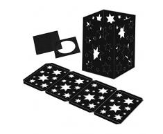 Ursus 2330090 Lot de 25 lanternes en Carton Photo Noir 300 g/m² avec couvercles et planchers 14 x 14 x 20 cm