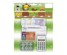 WDK PARTNER - A0602127 - Jeux dimitation - Monnaie Euros + calculatrice