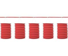 Lanterne Rouge Garland Décoration (Pack de 8 lumières)