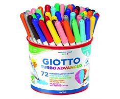 Giotto 520303 Turbo Advanced, Stylets Super-resistenti de Longue durée, Bocal 72 pièces
