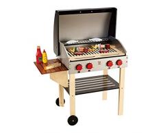 Hape - E3127 - Jeu dImitation en Bois - Cuisine - Barbecue du Chef