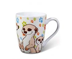 NICI- Tasse de Suricate, Porcelaine, 44975, Multicolore