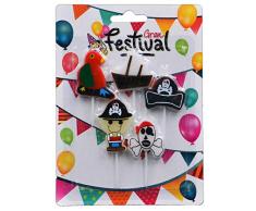 Grand Festival Bougie dAnniversaire Coloris Assortis (1)