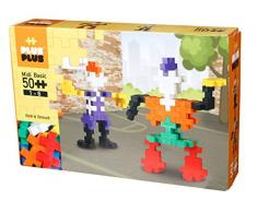 PLUS PLUS – Big 50 pièces Robot (Cefa Toys) Jeu de Construction, Multicolore (01217)