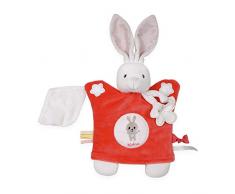 Kaloo Imagine - Doudou Marionnette Phosphorescent Lapinou 20 cm - Rouge