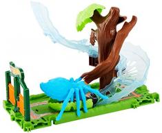 Hot Wheels City Parc Attaque Araignée, coffret de jeu pour petites voitures avec circuit et pistes, Jouet pour enfant, FNB07
