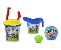 Paw Patrol - Set de 7 Sables Arrosoir - Licence Officielle - Seau Pelle Réchauffe Main Moules Arrosoir Balle Passoire
