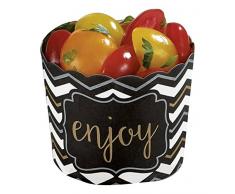 amscan 141403 Noir Buffet Grand festonné Tasses