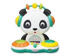 Infantino- DJ Panda Table de mixage Platines Lumineuses, Multicolore