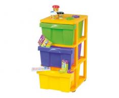 Partner Jouet - HKT7205 - Loisir Créatif - Desserte Artiste 3 Tiroirs