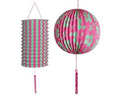 Widmann Generique - 2 Lanternes Vertes Roses