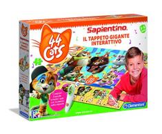 Clementoni 16192 Sapientino 44 Chat Tapis géant interactif 3 Ans Multicolore