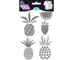 Aladine - 41426 - Autocollants - Textile Fruits Exotiques Glitter