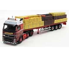 Corgi (Camions 1/50 Ème) - CCC14025 - Véhicule Miniature et Circuit - Volvo FH Face Lift Flat Bed & Load