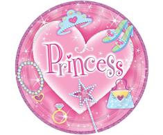 amscan International Assiette de Princesse de 22,8 cm