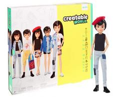 Mattel Creatable World Poupée à Personnaliser aux Cheveux Noirs Lisses, Vêtements et Accessoires, Jouet Créatif pour Enfants à Partir de 6 Ans, GGG54