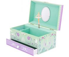 Ulysse Couleurs Denfance- Coffre à Bijoux Musical Paris au Printemps-Mélodie La Vie en Rose, 9520