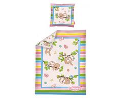 Heless 9000 Couette 44 x 34 cm et Coussin env. 16 x 16 cm poupées Pelucheux Multicolore
