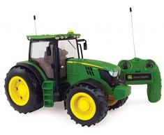 TOMY BIG FARM BRITAINS - Tracteur Radiocommandé John Deere 6210R, Tracteur Jouet 42838, Tracteur Électrique avec Son et Lumière, Réplique Détaillée à lÉchelle 1/16, Adapté aux Enfants dès 3 ans
