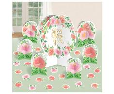 Amscan International- Décorations, 282165, Centrepiece Table Decorationso Kit-Floral Baby