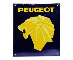 Dioramax- Miniature Voiture de Collection, Peugeot, Bleu/Jaune