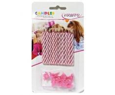 Sweeping Partie - Bougies danniversaire Magiques - Ne séteignent jamais - 10 pièces Rose MVT412