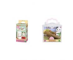 Sylvanian Families - 5021 - Set Réfrigérateur - Mini-Poupée & Le bébé Chat et balançoire Double Families Mini-poupées et Accessoires, 5205, Multicolore