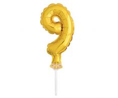 Unique Party Décoration pour gâteau 57269 doré