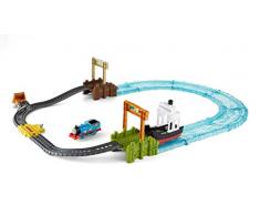 Thomas et ses amis circuit de train avec mer et bateau, jouet pour enfant dès 3 ans, FJK49