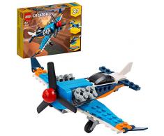 LEGO Creator 3in1 Lavion à hélice, Jet, Hélicoptère, Ensemble de jeu, jouets pour enfants de 7 ans et plus, 96 pièces, 31099