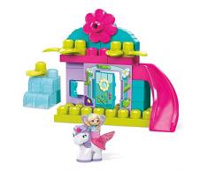 Mega Bloks First Builders La Petite Maison Enchantée, jeu de blocs de construction, 38 pièces et 1 fée Block Buddy, jouet pour bébé dès 1 an, GKX80