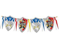 Folat Guirlande de fanions Chevaliers et Armoiries 6 m